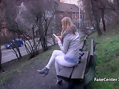 Playgirl fucking chunky 10-Pounder in public