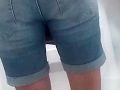 Nice-Looking gal caught peeing