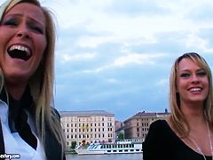 Blue Cutie and Sophie Moone ride on a boat