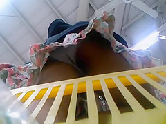 Hidden camera in supermarket basket catches asian’s a-hole