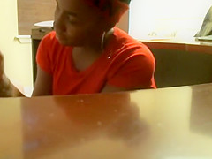 Darksome gal acquires a job by jerking off the boss