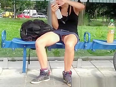 Shorts cookie upskirt