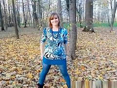 Exhibitionist legal age teenager widens her large wazoo