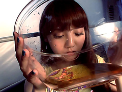 Rei Mizuna Drinks Make Water And Bonks 2 Homeless Studs