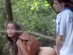 Spying an impulsive fuck in a park