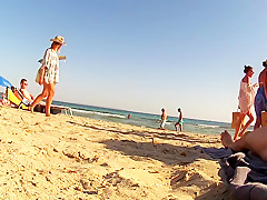 Incredible non-professional CFNM, Beach porn episode