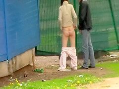 Pair spied whilst pissing jointly