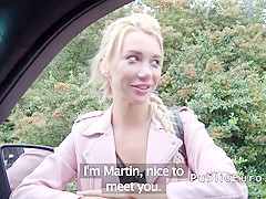 Boy picks up blond and bonks her indoor