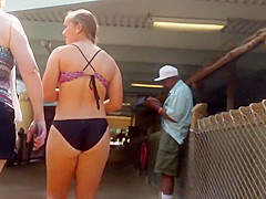 Hawt legal age teenager hotty at the water slip