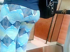 Taut panties at McDonald's