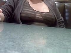 Exhibitionist wife in watch throughout top