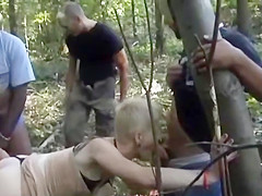 french excited granny group-fucked outdoors