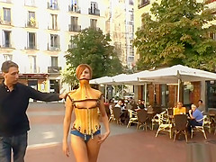 Bare ginger villein led throughout Madrid