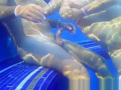 At the swimming pool