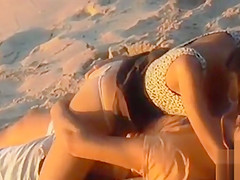 Real Voyeur Movie Scene Pair Caught Fucking On An Empty Beach
