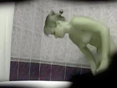 V shaped cum-hole of my sister