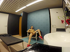 Henessy masturbating in the public baths