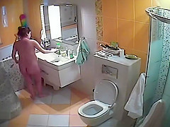 In the biffy to clean wife