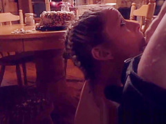 Throatfucked 18yo chick receives roughfucked