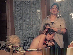 Facialized tiny roughfucked after engulfing