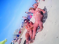 Lewd Milfs Screwed By Strangers At Nudist Beach Voyeur HD