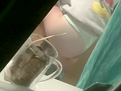 Legal Age Teenager hotty spied whilst removing a belt