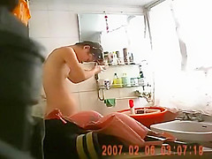 Tiny cutie peeped fully stripped in baths