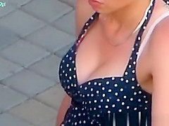 Neckline admirable breasty beauty