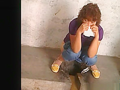 Chinese chicks caught peeing in holes