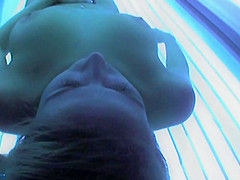Voyeur web camera naked gal in solarium part12