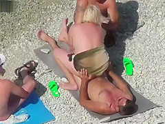 Beach older swingers