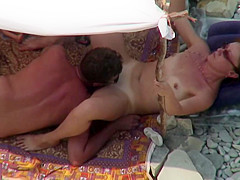 BeachHunters Sex 18887-19032 (Sexy Nudist Couples spy webcam at the beach)