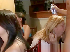 Cfnm party ladies giving public bj