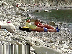 Тrevel - bloger vstretil nudistku. Пublichni minet na plyazhe v Бolgarii. RoleplaysCouples