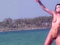 Angels Playing Games at the Naked Beach