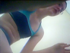 This Babe wipes off and receives clothed