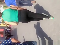 Large arse in dark panties