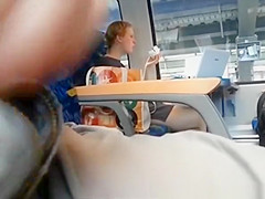 Lad plays with his jock in educate