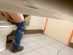 Coffee shop hidden camera in crapper