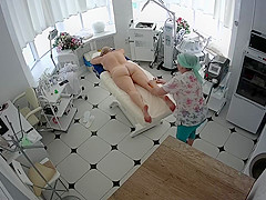 Hidden cameras. Cutie salon, Granny massage