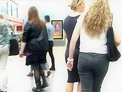 Beautiful golden-haired's watch thru costume