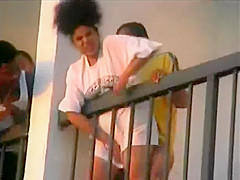 Fuck on the balcony