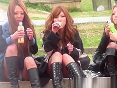 Japanese chicks watched secretly