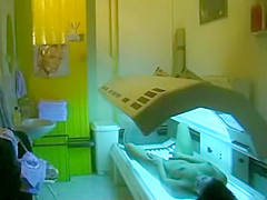 Legal Age Teenager beauty fingers love tunnel during tanning