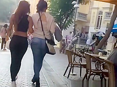 2 nubiles in taut jeans panties