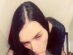 Lascivious Hawt Legal Age Teenager Copulates And Swallows In Club Throne-Room - Natalissa