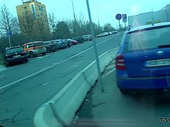 TakeVan - Charlotte- Unpractised Driver Bonks Hawt Sch