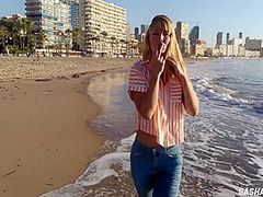 Soaked Discharge On A Public Beach With Avid Model. Risky Outdoor Masturbation. Foot Fetish. Pee In Jeans