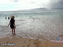 Sky Pierce in Virtual Vacation Video - ATKGirlfriends