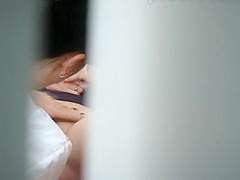 Consummate cunt widen on a gyno desk